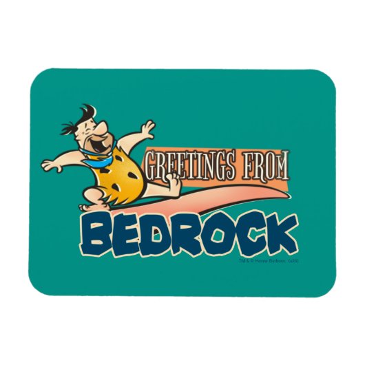Magnet Flexible The Flintstones | Fred - Greetings From Bedrock (Horizontal)