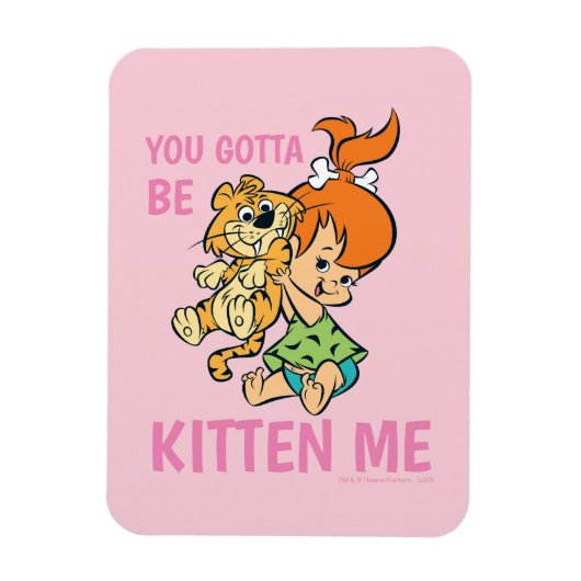 Magnet Flexible The Flintstones | Pebbles & Her Tiger (Vertical)