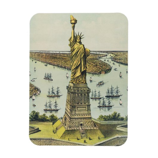 Magnet Flexible The Great Bartholdi Statue, Statue of Liberty (Vertical)