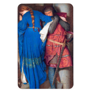 Magnet Flexible The Meeting Turret Stairs Painting Frederic Burton