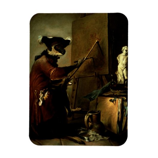 Magnet Flexible The Monkey Painter (Vertical)