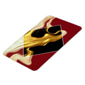 Magnet Flexible The Royal Flow Photo Magnet: Regal Crimson & Gold  (Côté Gauche)