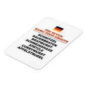 Magnet Flexible The Seven Basic Food Groups Funny German (Côté Gauche)