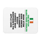 Magnet Flexible The Seven Basic Food Groups Funny Irish (Horizontal)
