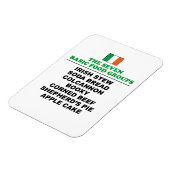 Magnet Flexible The Seven Basic Food Groups Funny Irish (Côté Gauche)