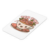 Magnet Flexible Thé Temps Rose Thé Kawaii (Côté Gauche)