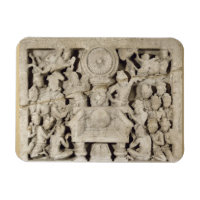 The worship of the Bouddhist symbole, Amaravati (l