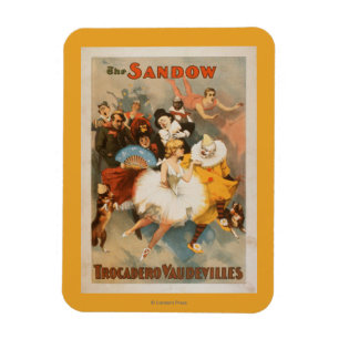 Magnet Flexible Thème de carnaval de vaudevilles de Sandow