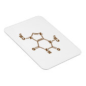 Magnet Flexible Théobromine au chocolat Formule chimique moléculai (Côté Droit)