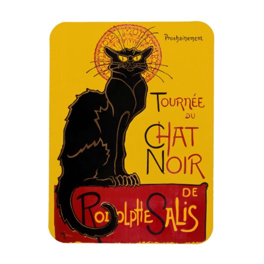 Magnet Flexible Theophile Steinlen - Le Chat Noir Vintage (Vertical)
