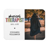 Magnet Flexible Thérapeute physique sur mesure PT Diplômes (Horizontal)