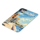 Magnet Flexible Thessalonique Grèce Travel Art Vintage (Côté Gauche)