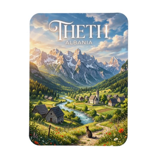 Magnet Flexible Theth Albanie (Vertical)