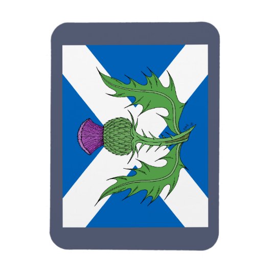 Magnet Flexible Thistle écossais et sel (Vertical)