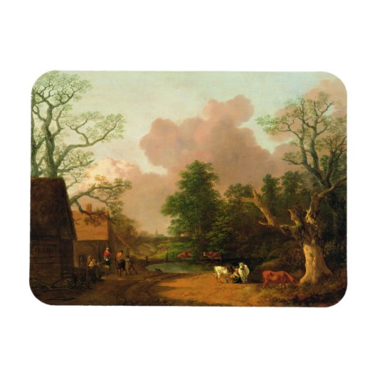 Magnet Flexible Thomas Gainsborough | A Landscape with Figures, Fa (Horizontal)