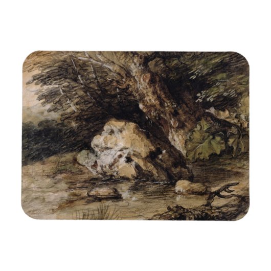 Magnet Flexible Thomas Gainsborough | Un paysage vallonné avec Fig (Horizontal)