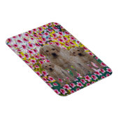 Magnet Flexible Three Labrador Puppies Oil Painted (Côté Droit)