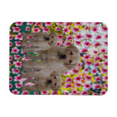 Magnet Flexible Three Labrador Puppies Oil Painted (Horizontal)