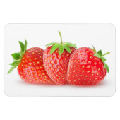 Magnet Flexible Three strawberries (Horizontal)