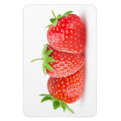 Magnet Flexible Three strawberries (Vertical)