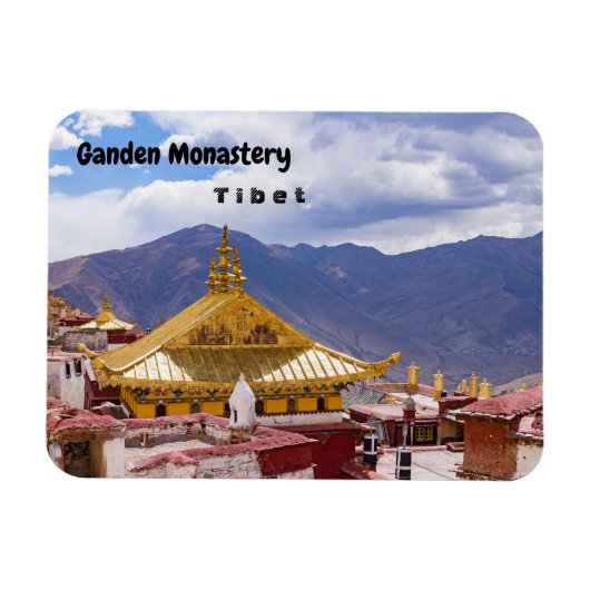 Magnet Flexible Tibet - Monastère bouddhique de Ganden (Horizontal)
