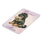 Magnet Flexible Tibétain Mastiff Heart Maman (Côté Gauche)