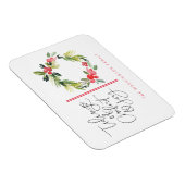 Magnet Flexible Tidings of Joy Christmas Holiday Greeting (Côté Droit)