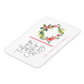 Magnet Flexible Tidings of Joy Christmas Holiday Greeting (Côté Gauche)
