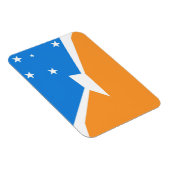 Magnet Flexible Tierra del Fuego Argentine drapeau feu province (Côté Droit)
