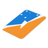 Magnet Flexible Tierra del Fuego Argentine drapeau feu province (Côté Gauche)