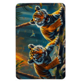Magnet Flexible Tiger Cubs dans la jungle magique (Vertical)
