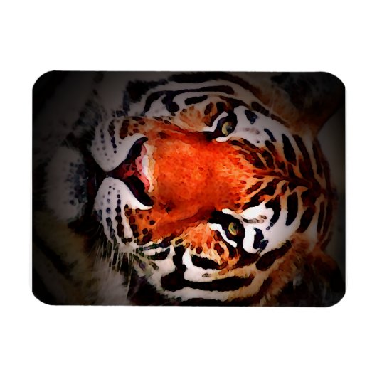Magnet Flexible Tiger Face Motivational Artwork (Horizontal)