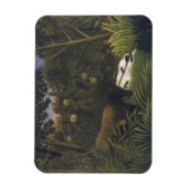 Magnet Flexible Tigre attaquant un cheval et un Noir endormi ( (Vertical)