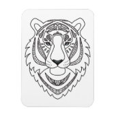 Magnet Flexible Tigre blanc inspiré (Vertical)