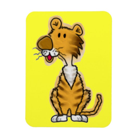 Magnet Flexible Tigre de bande dessinée (Vertical)