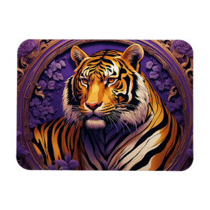 Magnet Flexible Tigre en violet