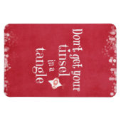 Magnet Flexible Tinsel dans une citation de Noël en coquille (Horizontal)