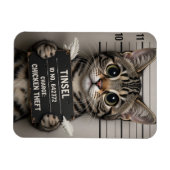 Magnet Flexible Tinsel le chaton de Noël (Horizontal)