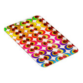 Magnet Flexible Tissu psychédélique (Côté Droit)