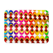 Magnet Flexible Tissu psychédélique (Horizontal)