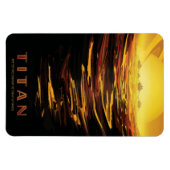 Magnet Flexible Titan la plus grande lune de la planète Saturne (Horizontal)