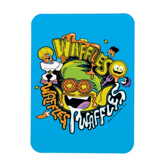 Magnet Flexible Titans Ados, allez ! | Beast Boy Waffles (Vertical)