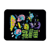 Magnet Flexible Titans Ados, allez ! | Gnarly 90's Pizza Graphic (Horizontal)