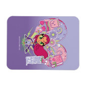 Magnet Flexible Titans Ados, allez ! | Graphique de pointes cardia (Horizontal)