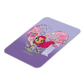 Magnet Flexible Titans Ados, allez ! | Graphique de pointes cardia (Côté Gauche)