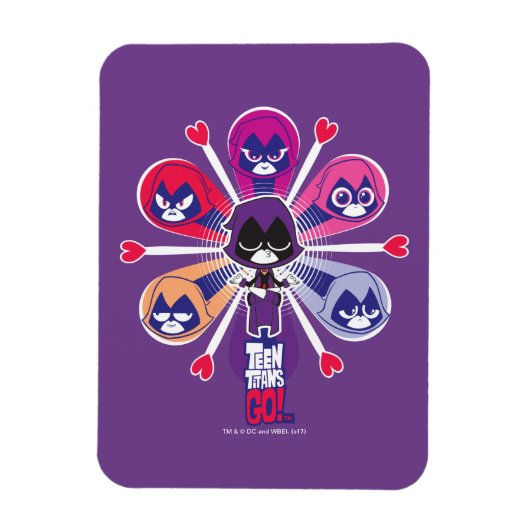 Magnet Flexible Titans Ados, partez ! | Emoticlones de Raven (Vertical)