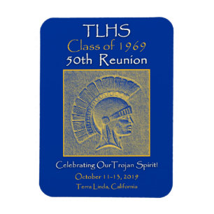 Magnet Flexible TLHS Classe de 1969 Trojan Spirit 50e Réunion