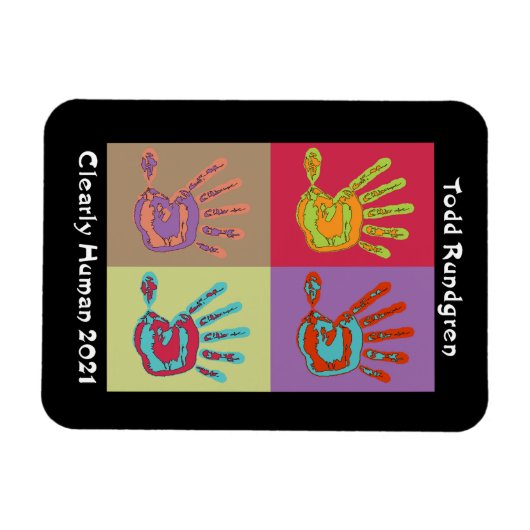 Magnet Flexible Todd Rundgren Clairement L'aimant main humaine (Horizontal)