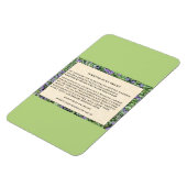 Magnet Flexible toile "Mon cœur est éternel" (Côté Gauche)