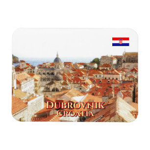 Magnet Flexible Toits de Dubrovnik en Croatie, voyage